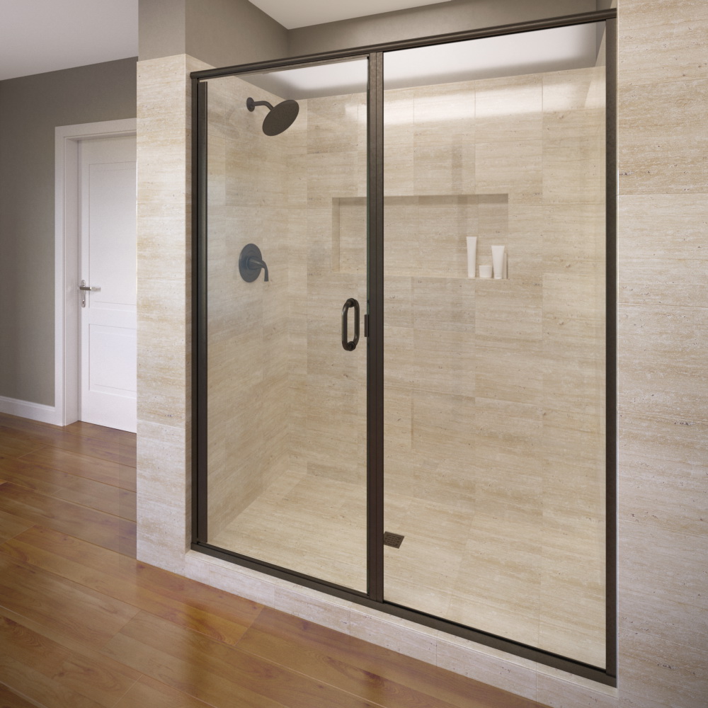 Infinity Semi-Frameless 1/4-inch Glass Swing Door & Panel Shower